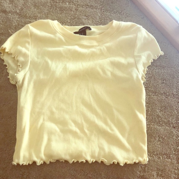 Yellow cropped shirt - Picture 1 of 1